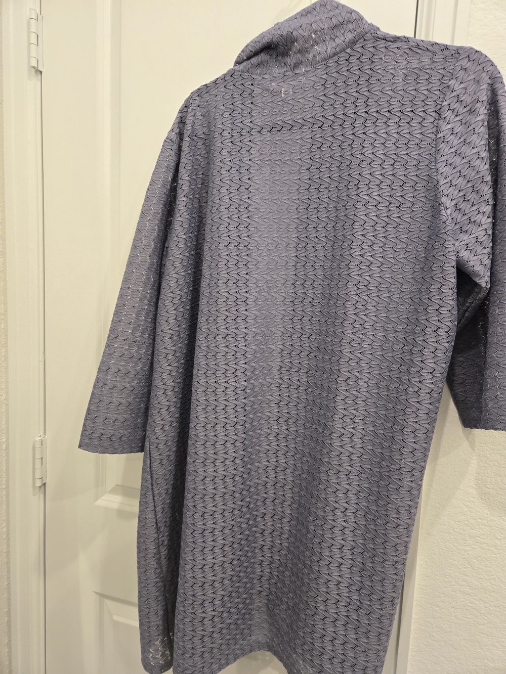 Light Lavender Open-Front Knit Robe Cardigan 2X Pre Owned,excellent Condition. - Picture 2 of 10